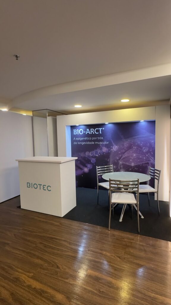 Montagem de stand realizada pela Totale para o Meeting Nutrição da Mulher